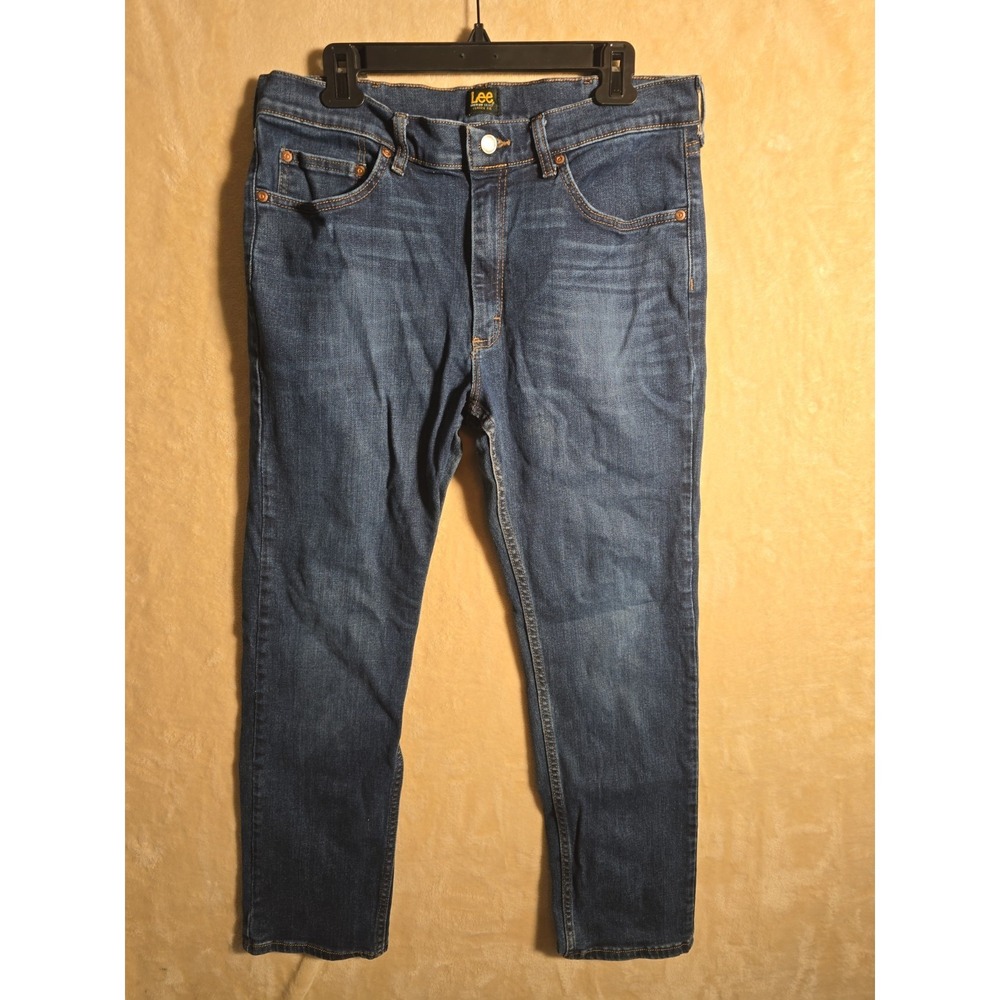 Lee Premium Select Classic Fit Jeans Men's 34x30 Blue Denim Stretch 145